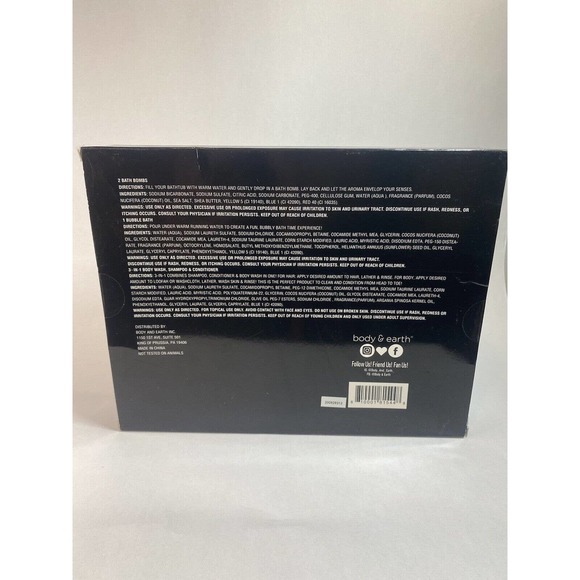 POP BOOM Body & Earth 4-Piece Bath Set 3-in-1 Body Wash Bubble Bath Bath Bombs - Picture 7 of 12